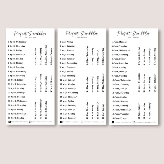 Typewriter Font 2026 Dated Planner Stickers