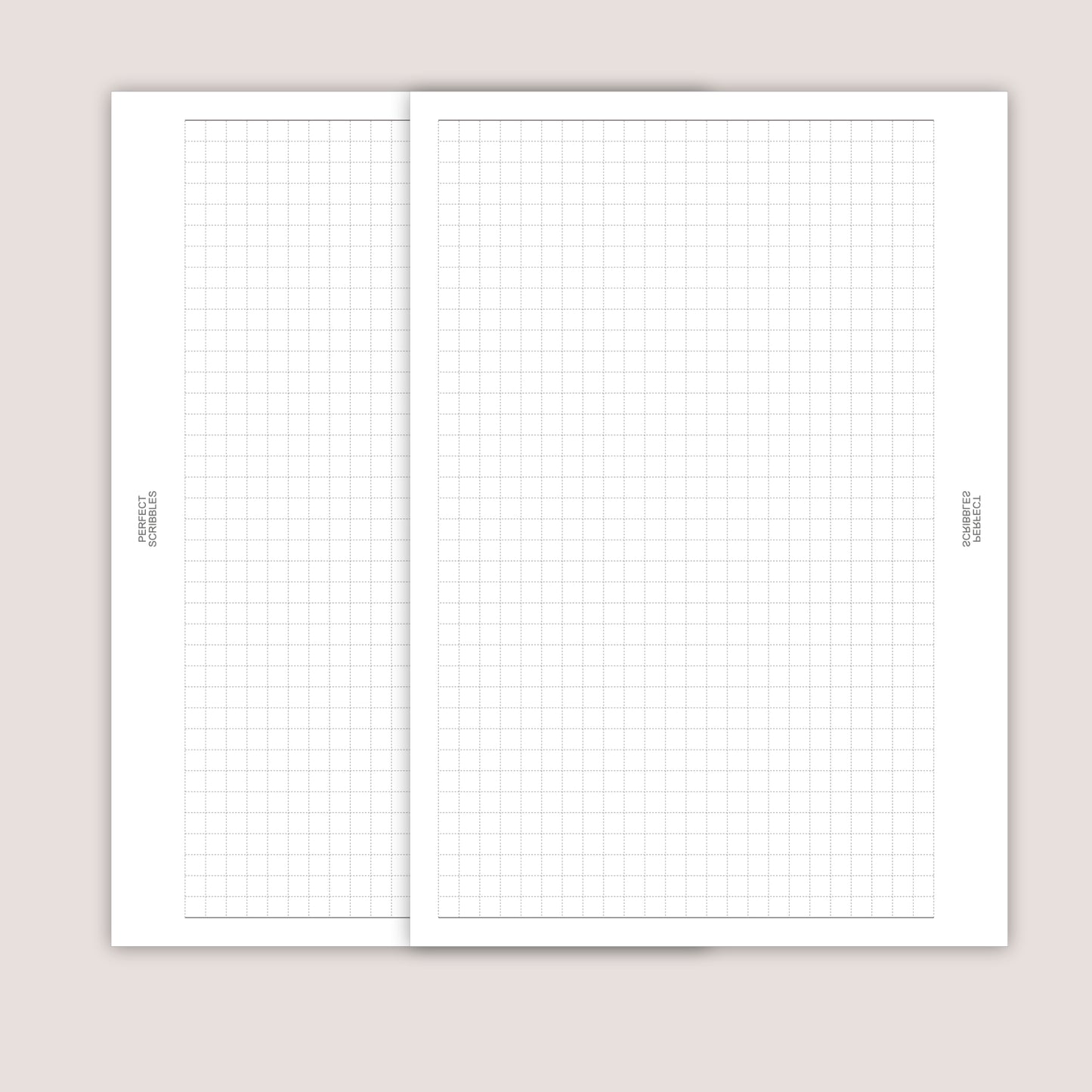 Grid Paper Inserts: Minimalist Planner Refills (30 Pages) - Several Sizes (PRINTED)