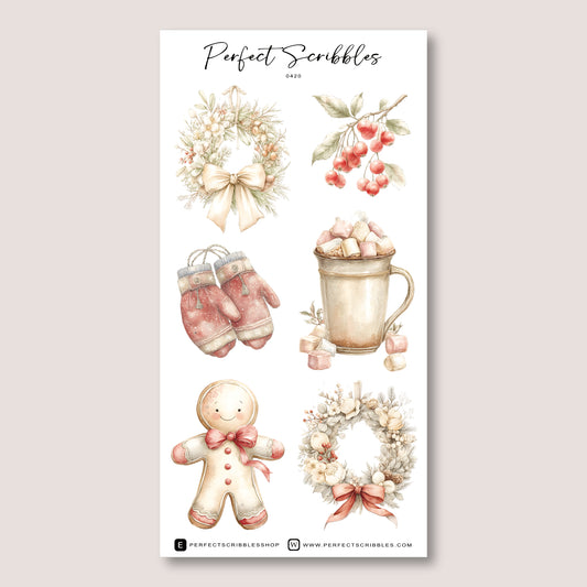 SOFTLY CHRISTMAS Planner Sticker Deco Collection