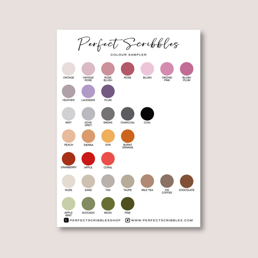 SAMPLER Colour Regular Dot Planner Stickers – Minimal Dots (6 mm)