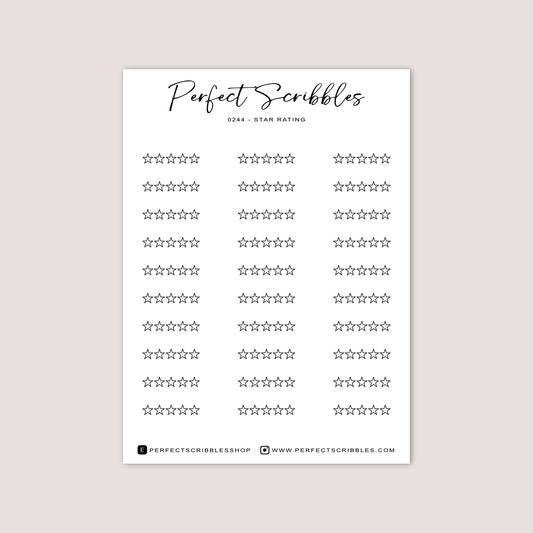 Star rating stickers