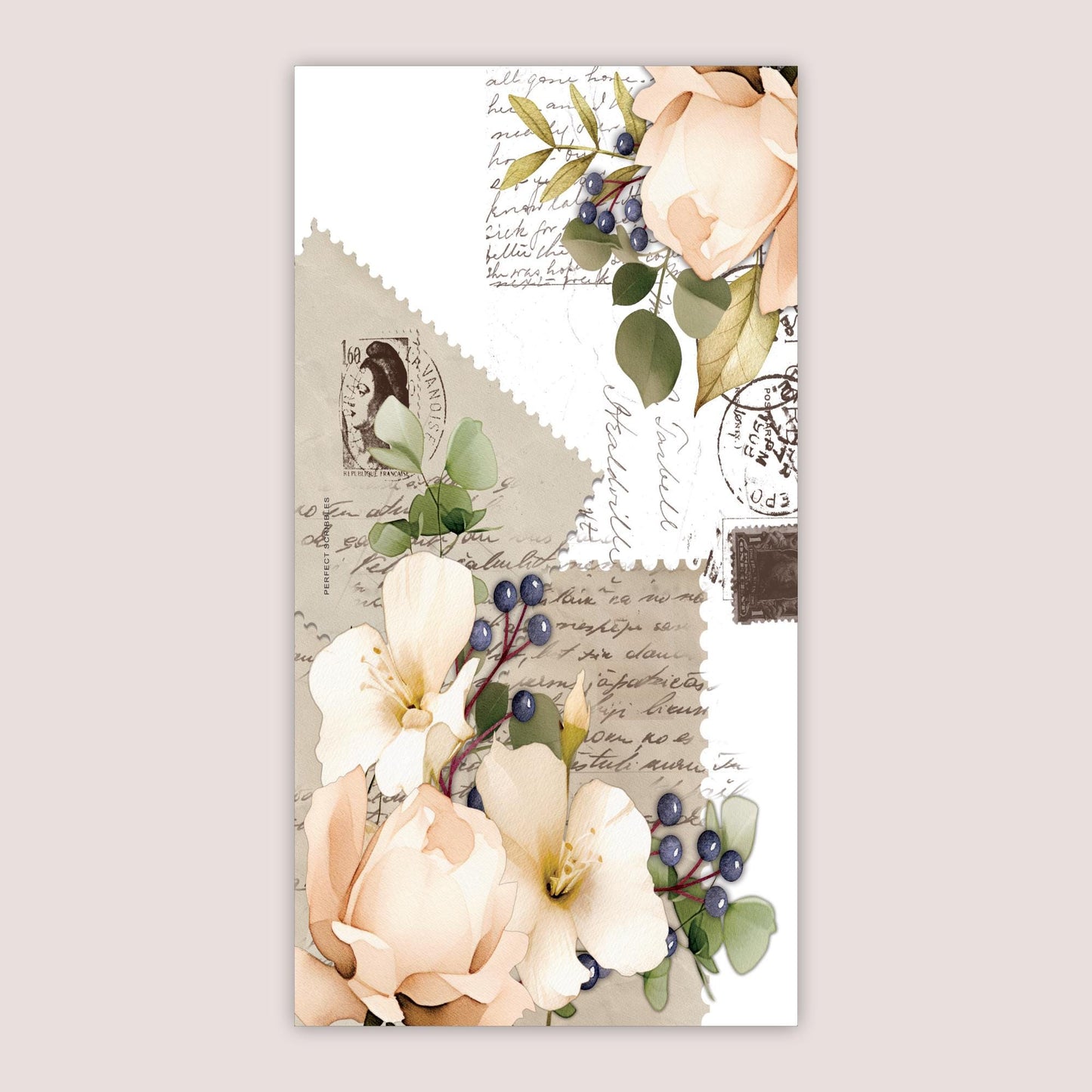 TN STANDARD Dashboard | Florals & old letters | Digital printable