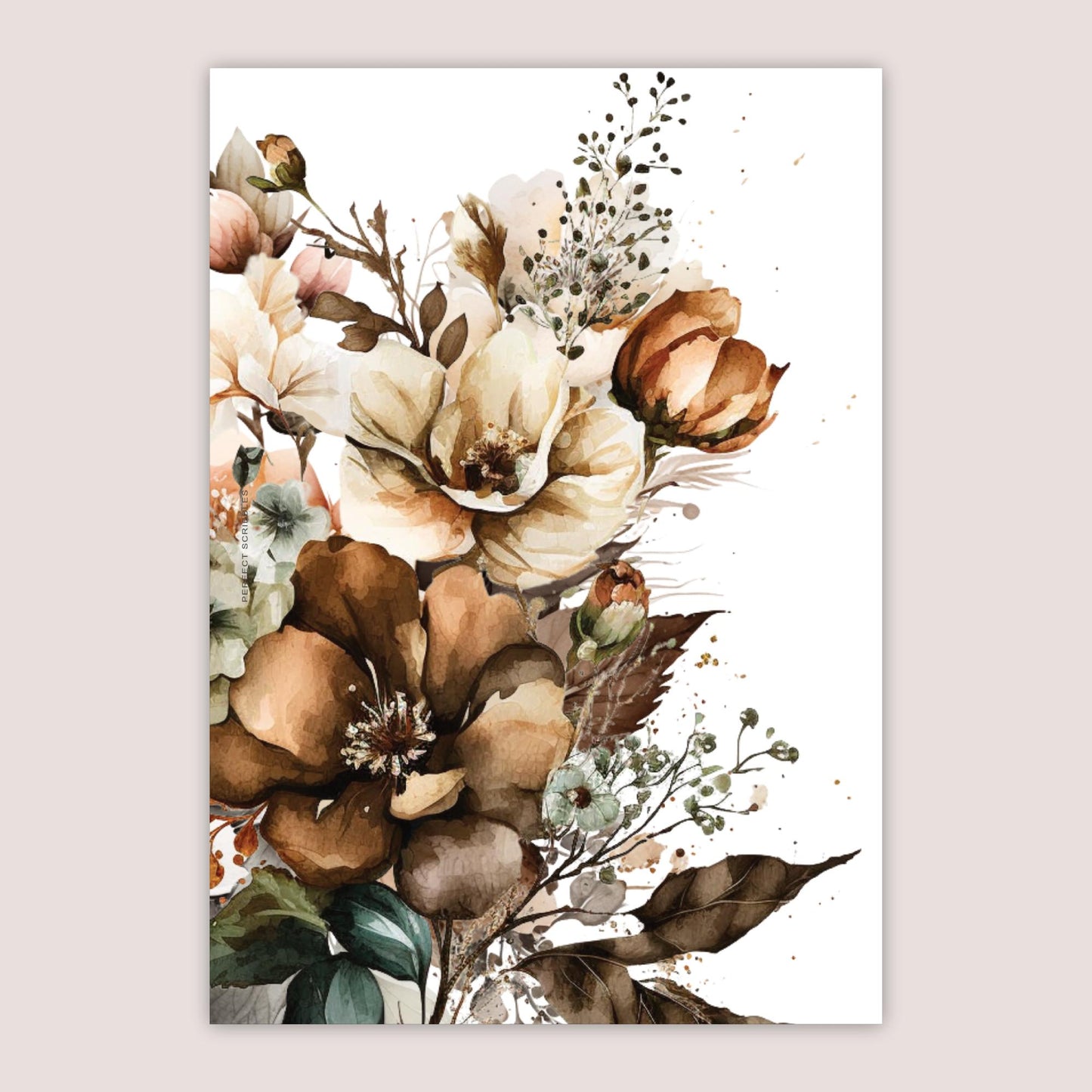B6 Dashboard | Neutral floral | Digital printable
