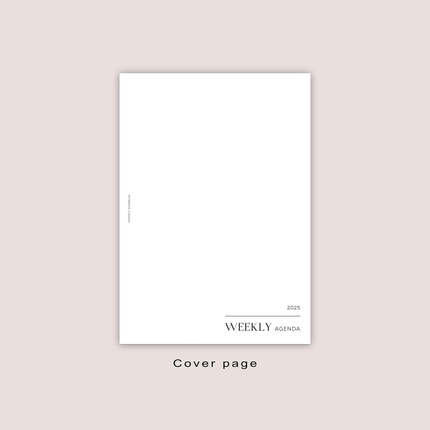 2025 Weekly DATED inserts | PRINTED | Minimal design | A5, Personal, Personal wide, FCC, A6, Pocket Plus, Pocket | Paper option