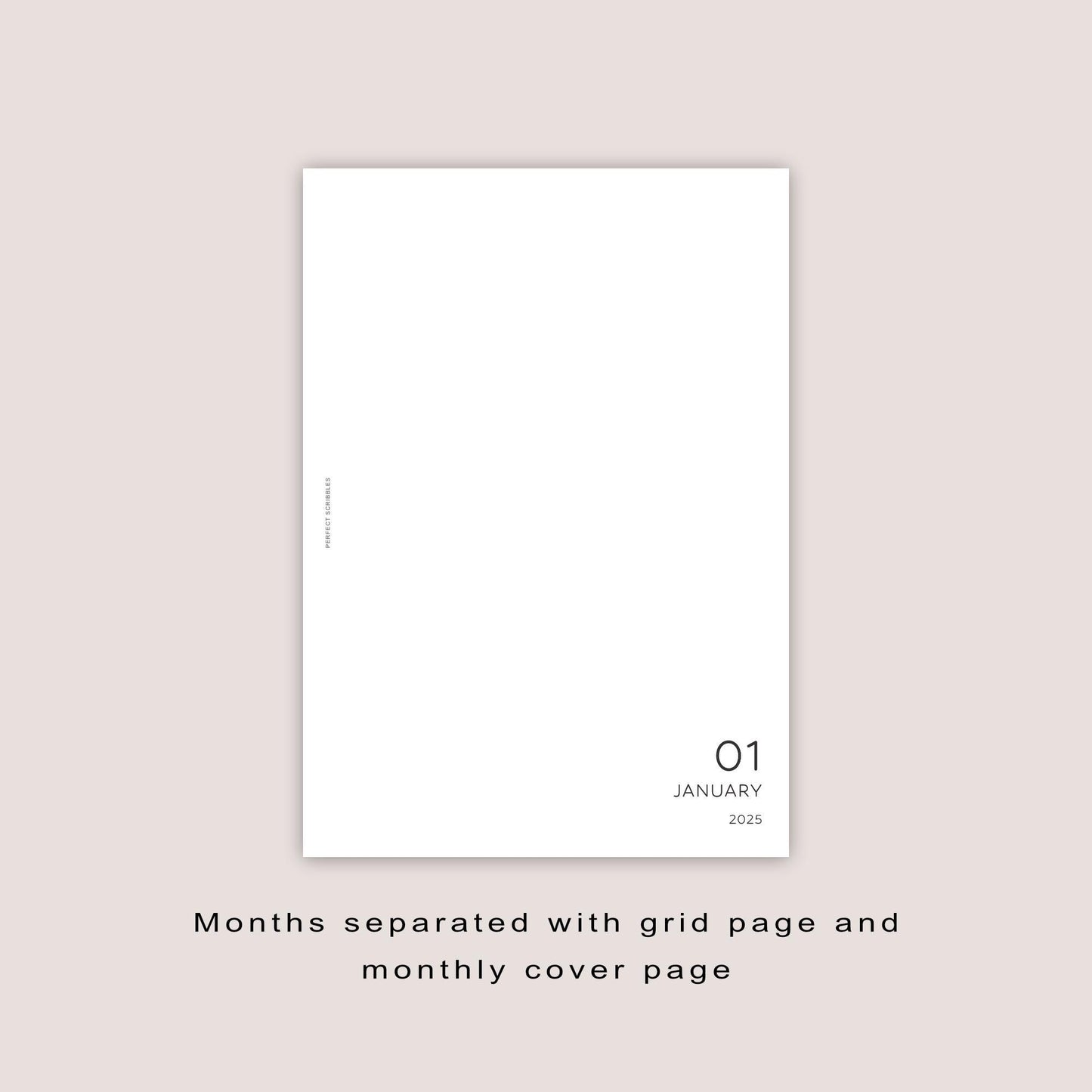 2025 Weekly DATED inserts | PRINTED | Minimal design | A5, Personal, Personal wide, FCC, A6, Pocket Plus, Pocket | Paper option