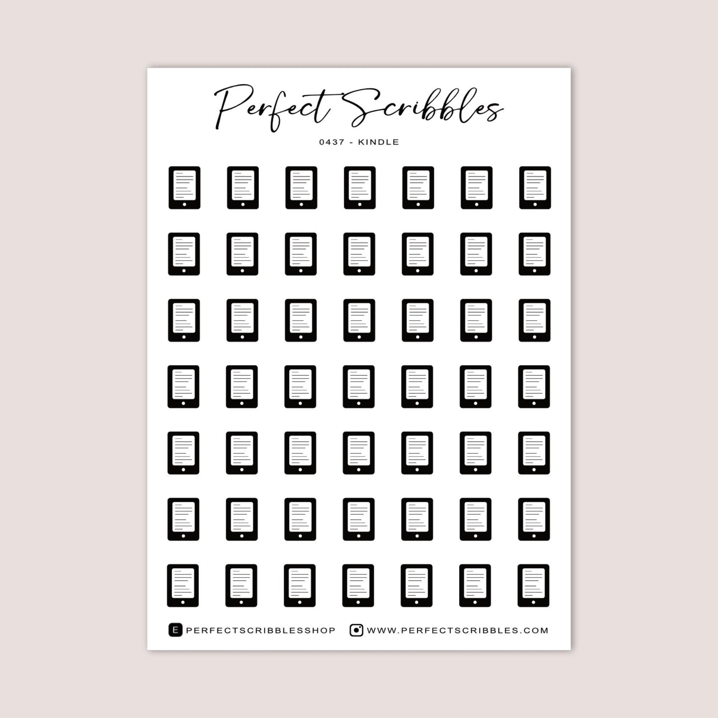 KINDLE Planning and Journaling Icon Stickers