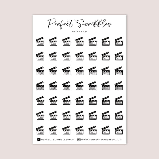 FILM Icon Sticker Sheet for Planning and Journaling