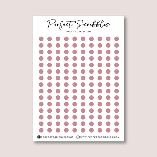 3mm Micro Dots Journaling Stickers | 150 per sheet | For small grids