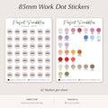 WORK Dot Stickers – Planner & Shift Schedule Markers