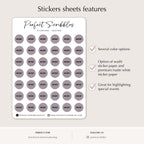 WORK Dot Stickers – Planner & Shift Schedule Markers