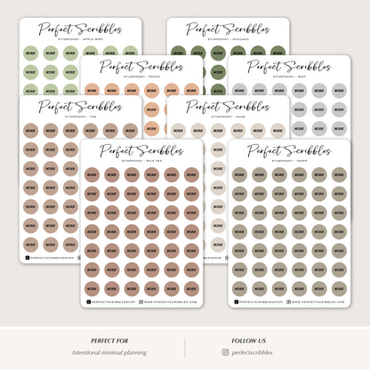DOT WORK Planner Stickers | 8.5mm Functional Planner Dots