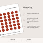 TINY DOTS 4mm | Minimal | Credit card size sheet | Washi Stickers