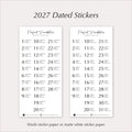 2027 Dated Minimal Planner & Journal Stickers