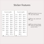 2027 Dated Minimal Planner & Journal Stickers