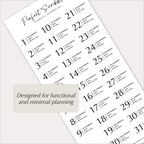 2027 Dated Minimal Planner & Journal Stickers