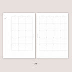 2026 DATED Monthly Planner Inserts | PRINTED