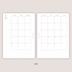 2026 DATED Monthly Planner Inserts | PRINTED