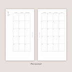 2026 DATED Monthly Planner Inserts | PRINTED