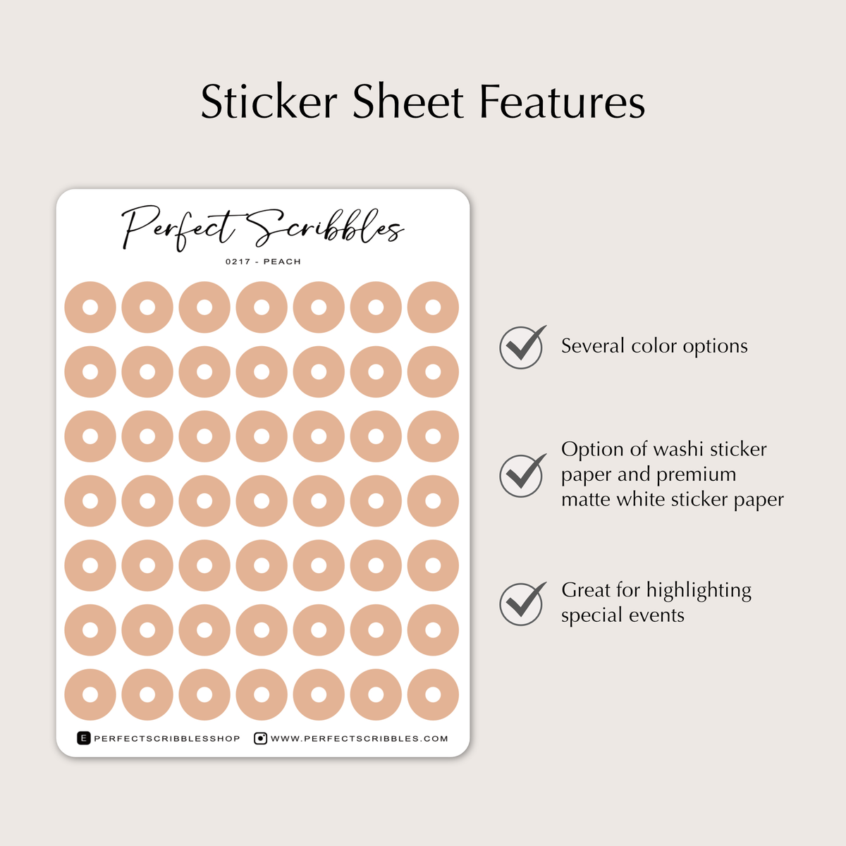 RING Highlight Planner Stickers | Minimal Journal