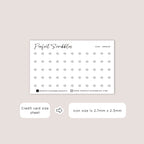 ARROW tiny icon planner stickers | Minimal | Credit card size sheet