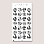 Large Leopard Pattern Circle Shape Journaling Sticker