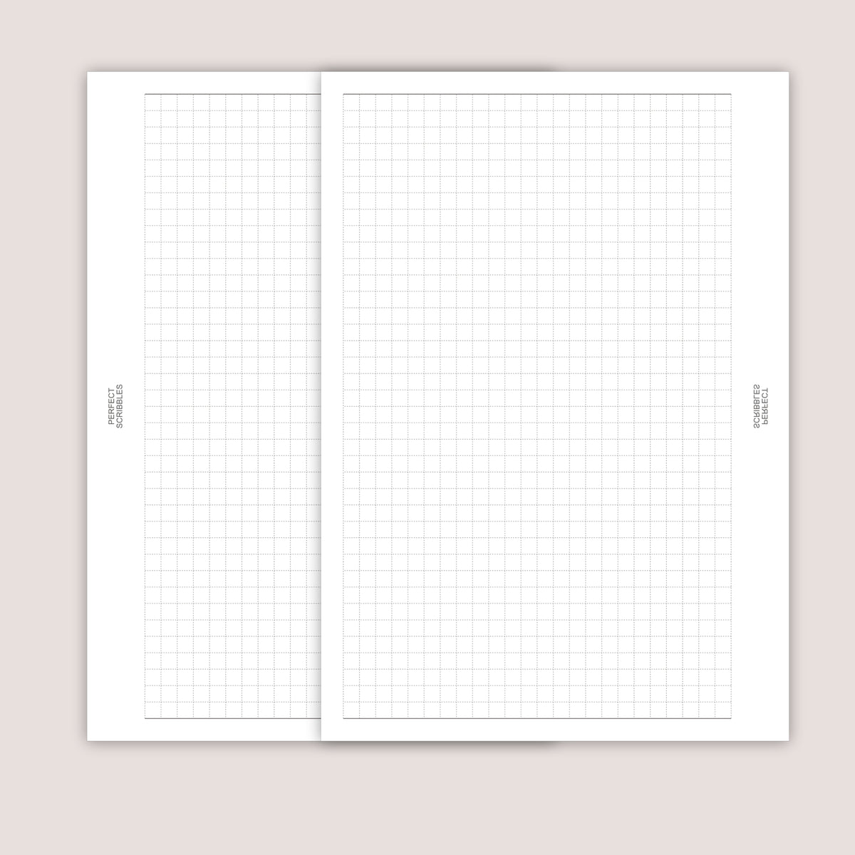 Grid Paper Inserts: Minimalist Planner Refills  (30 Pages) - Several Sizes (PRINTED)