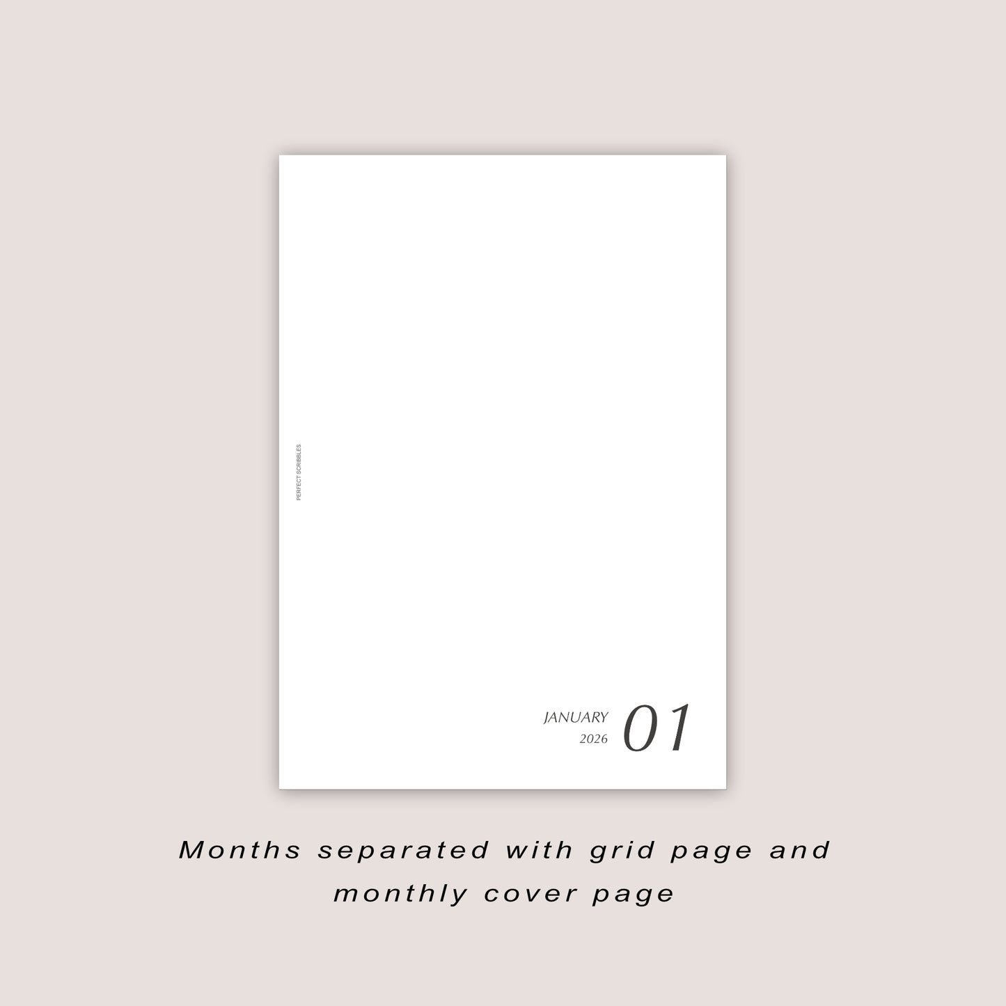 2026 DATED Minimal Weekly Planner Inserts | PRINTED