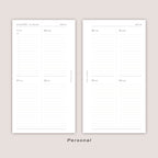 2026 DATED Minimal Weekly Planner Inserts | PRINTED
