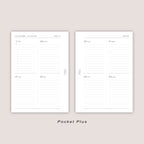 2026 DATED Minimal Weekly Planner Inserts | PRINTED