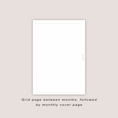 2026 DATED Minimal Weekly Planner Inserts | PRINTED