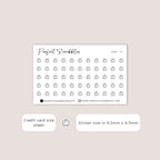 TV tiny icon planner stickers | Minimal | Credit card size sheet