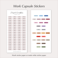 WORK Planner Stickers – Minimal Capsule Labels
