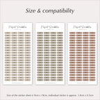 WORK Planner Stickers – Minimal Capsule Labels