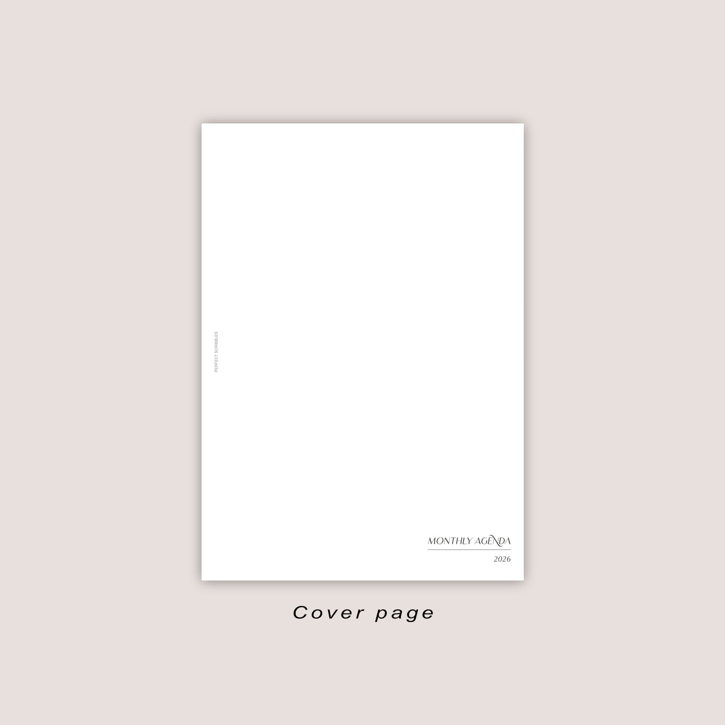 2026 DATED Monthly Planner Inserts | Stacked Weekend | PRINTED