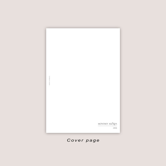 2026 DATED Monthly Planner Inserts | Stacked Weekend | PRINTED