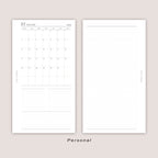 2026 DATED Monthly Planner Inserts | Month On ONE Page | PRINTED