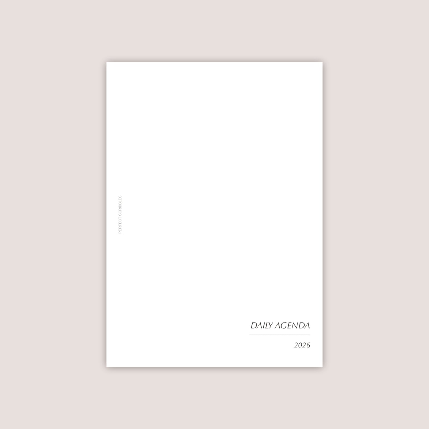 DIGITAL PDF | A6 Daily Dated Agenda | Full Year 2026 | Instant Downloadable PDF