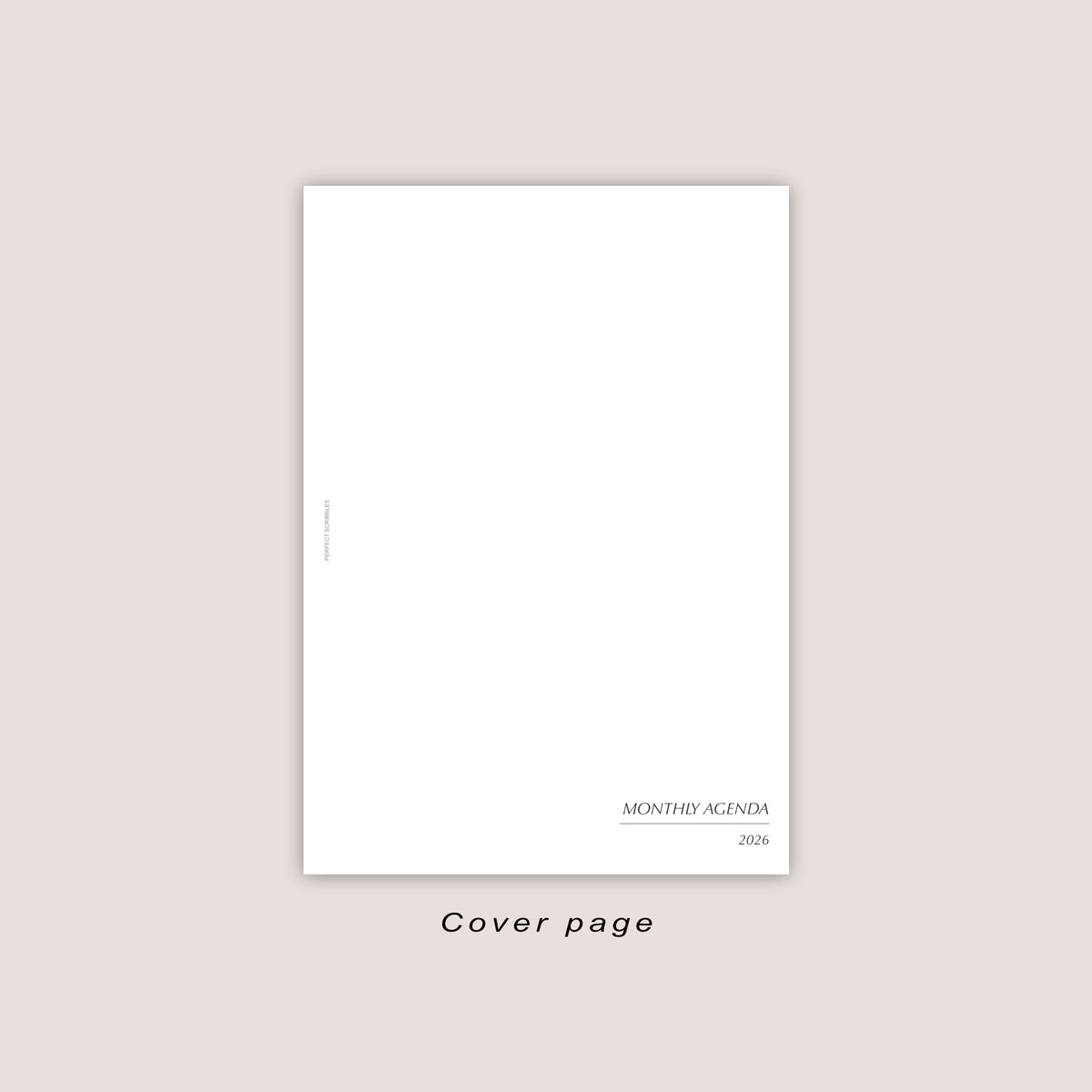 2026 DATED Monthly Planner Inserts | Month On ONE Page | PRINTED