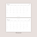 2026 DATED Monthly Planner Inserts | Month On ONE Page | PRINTED