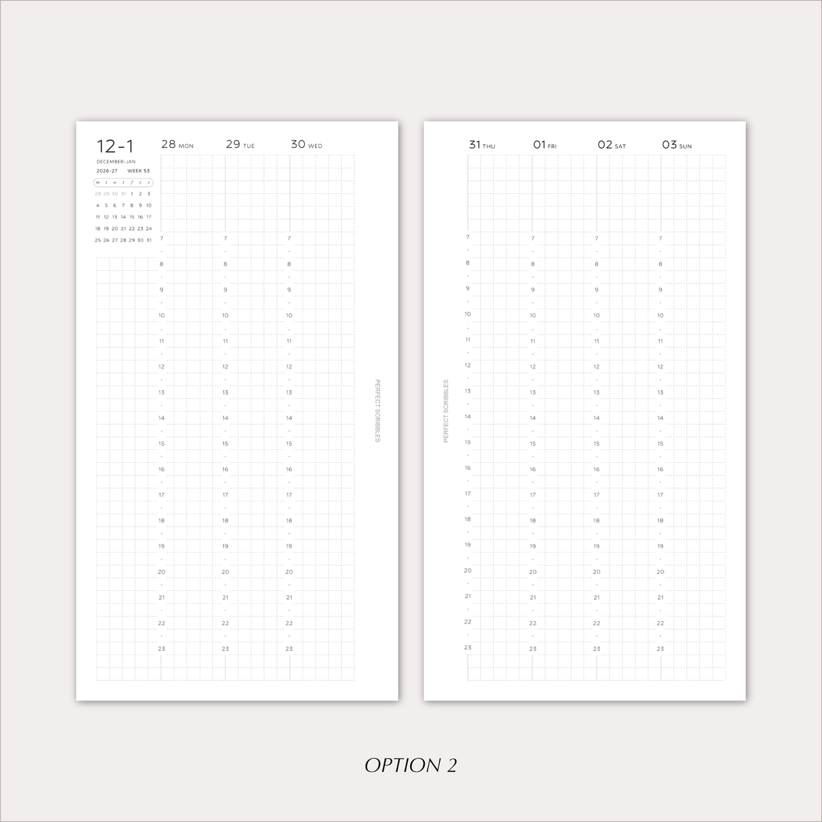 2027 Planner Insert Bundle | Yearly, Monthly & Weekly Ring Planner Refills
