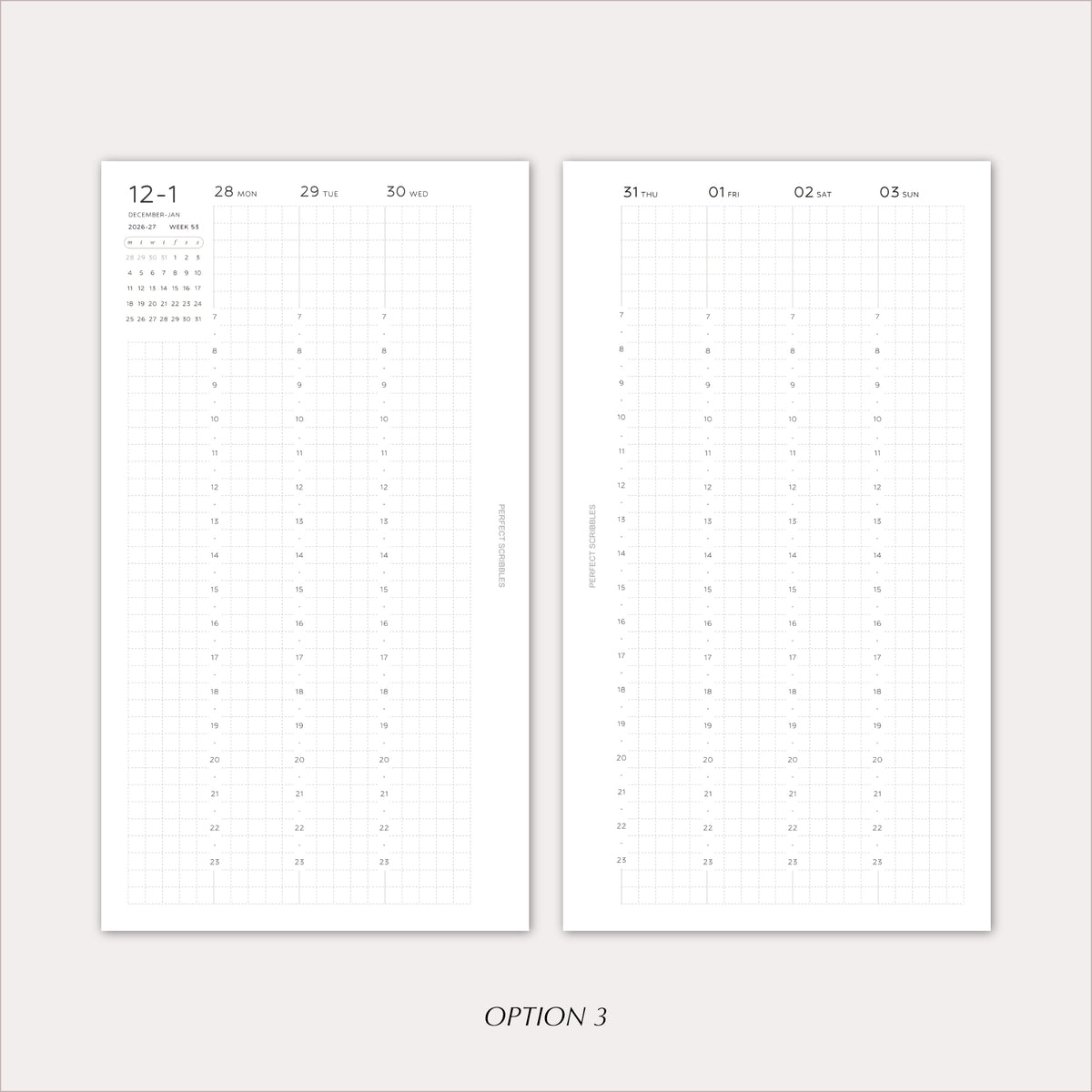2027 Planner Insert Bundle | Yearly, Monthly & Weekly Ring Planner Refills