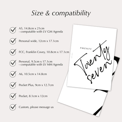 2027 Planner Dashboard Pair | Vellum & Photo Paper Ring Planner Inserts
