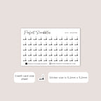 SCOOTER Tiny Icon Planner Stickers | Minimal | Credit Card Sized Sheet