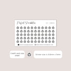 PUMPKIN Tiny Icon Planner Stickers | Minimal | Credit Card Sized Sheet