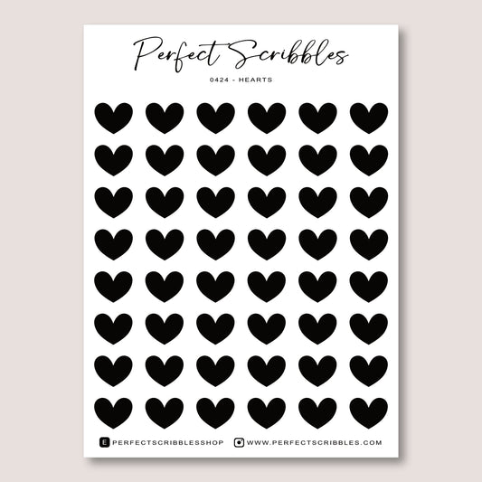 HEARTS Planner Sticker Deco Collection
