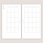 2026 Monthly Planner Inserts, SEPARABLE design: Several Sizes (PRINTED)