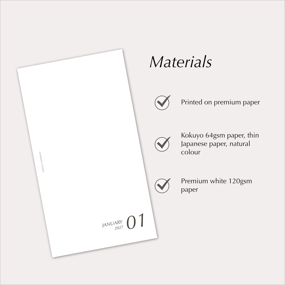 2027 Weekly Agenda Planner Inserts | Horizontal Over Two Pages | Dated Ring Planner Refill
