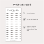 BEAD LETTER Stickers – 6mm Alphabet Planner Stickers
