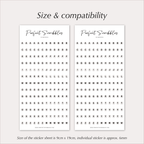 BEAD LETTER Stickers – 6mm Alphabet Planner Stickers
