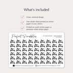 REFORMER PILATES Tiny Icon planner stickers | Credit card size sheet